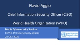 COVID-19 Cybersecurity attacks