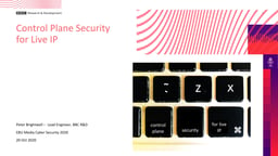 Control Plane Security for live IP