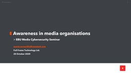 Awareness and the modern media organisation