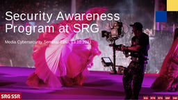 The security awareness programme at SRG