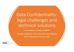 GDPR and CLOUD Act: possible approaches for assurance and compliance
