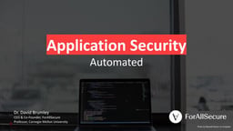 Application security automated
