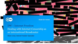 Dealing with internet censorship as an international broadcaster