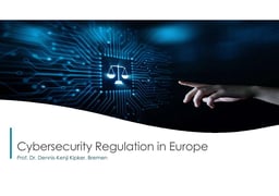 Cybersecurity regulation in Europe