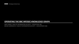 Operating BBC Infosec knowledge graph
