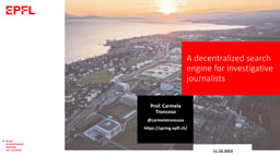 A privacy-preserving search engine for journalists