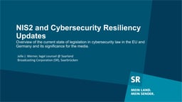 NIS2 and Cybersecurity Resiliency Act updates