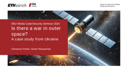 Is there a cyberwar in the outer space?