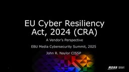 The EU Cyber Resiliency Act - a vendor’s perspective