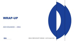 Media Cybersecurity Seminar 2018 – summary
