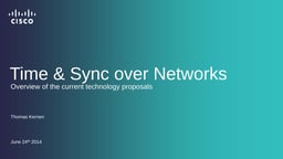 Time and Sync over networks