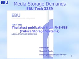 Media storage demands