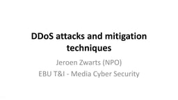 DDoS attacks and mitigation techniques
