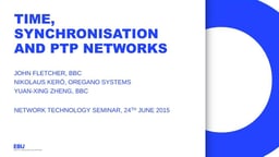 Time, sync & PTP networks