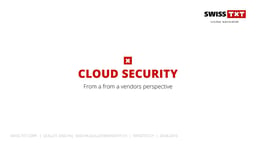 Security in the cloud from a vendor perspective