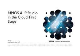 NMOS and IP studio in the cloud