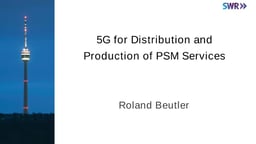 5G for Public Service Media