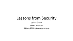 Lessons from cybersecurity