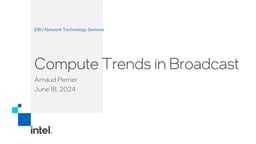 Compute trends in broadcast