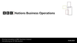 Driving Innovation in BBC Northern Ireland: Introducing our IP OB Solution
