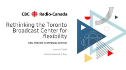 Rethinking the Toronto Broadcast Center for flexibility