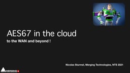Audio in the Cloud with AES67