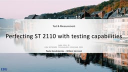 Perfecting ST 2110 with testing capabilities