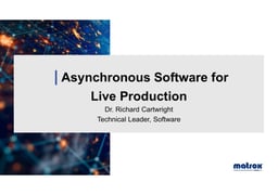 Asynchronous software for live production