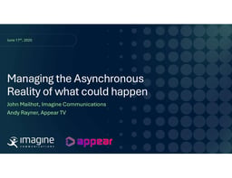 Managing the asynchronous reality of contributions