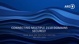 Connecting multiple 2110 domains securely