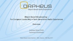 Introduction to the ORPHEUS Project