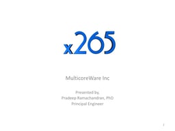 Open Source HEVC encoding