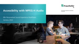 MPEG-H and Accessibility
