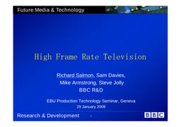High frame rate TV