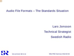Audio file formats