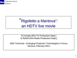 HDTV live movie