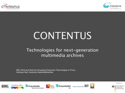 Contentus project