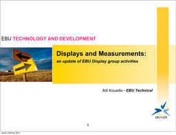 Display measurements