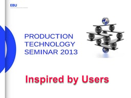 Introduction: an update on EBU activities