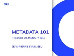 Metadata 101