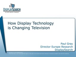 How display technology is changing television