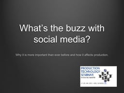 What's the buzz with social media?