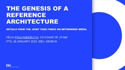 The genesis of a reference architecture