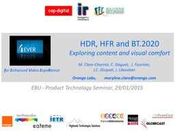 HDR, HFR, and BT.2020