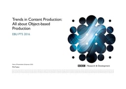 All about object-based production