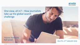 Advanced technical tools for integrated media production in the news room