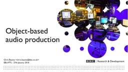 Object-based audio production