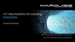 IMF-TV and metadata