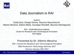 Data journalism in RAI