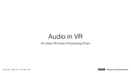 An ideal VR audio processing chain